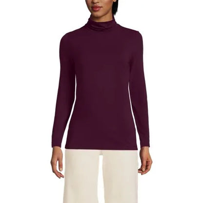 Lightweight Jersey Long Sleeve Turtleneck