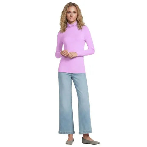 Lightweight Jersey Long Sleeve Turtleneck