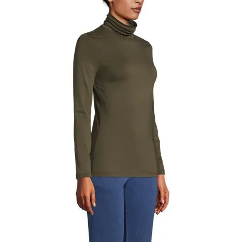 Lightweight Jersey Long Sleeve Turtleneck