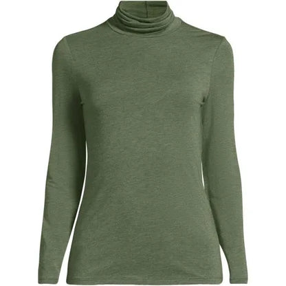 Lightweight Jersey Long Sleeve Turtleneck