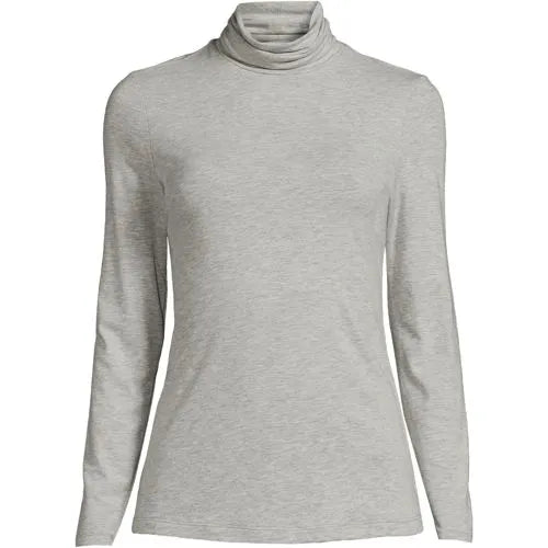 Lightweight Jersey Long Sleeve Turtleneck