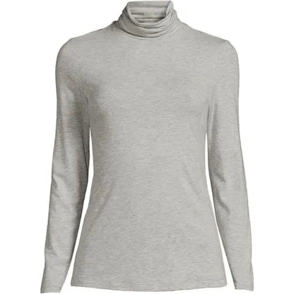 Lightweight Jersey Long Sleeve Turtleneck
