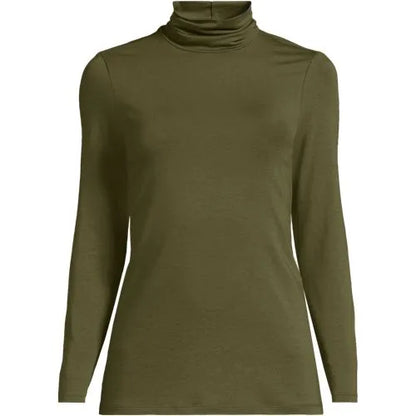 Lightweight Jersey Long Sleeve Turtleneck