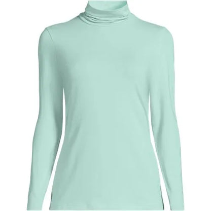 Lightweight Jersey Long Sleeve Turtleneck