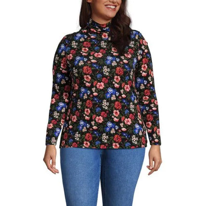 Lightweight Jersey Long Sleeve Turtleneck
