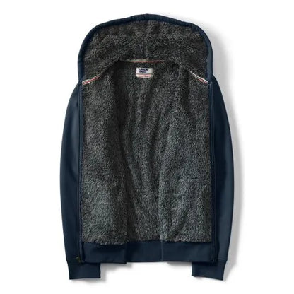 Men's Tall Serious Sweats Full Zip Sherpa Fleece Hoodie