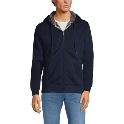 Men's Tall Serious Sweats Full Zip Sherpa Fleece Hoodie