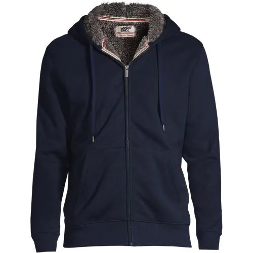 Men's Tall Serious Sweats Full Zip Sherpa Fleece Hoodie