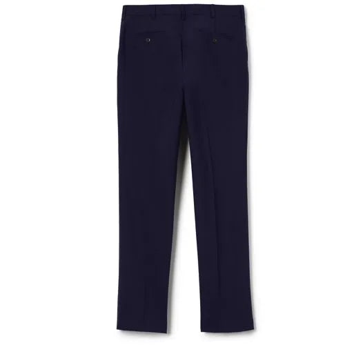 School Uniform Men's Washable Wool Tailored Plain Front Trousers