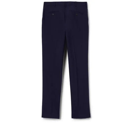 School Uniform Men's Washable Wool Tailored Plain Front Trousers