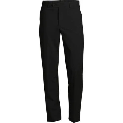 School Uniform Men's Washable Wool Tailored Plain Front Trousers