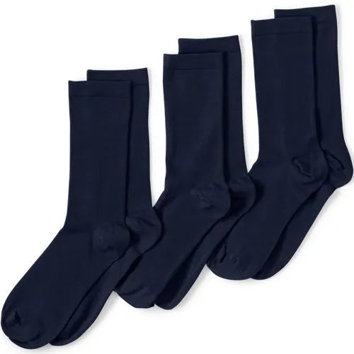 Women's 3-Pack Everyday Basic Crew Socks