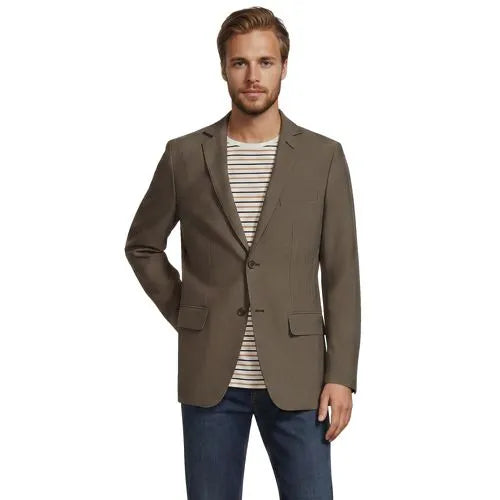 Men's Traditional Fit Year'rounder Stretch Wool Suit Jacket