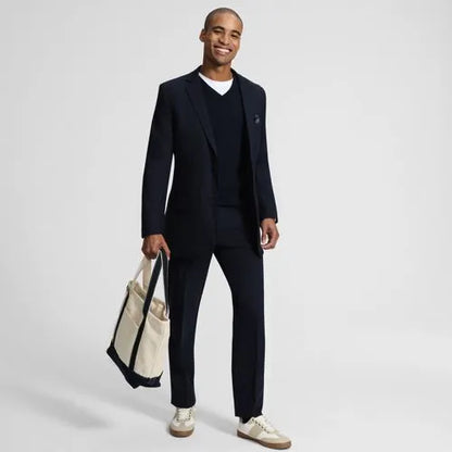 Men's Traditional Fit Year'rounder Stretch Wool Suit Jacket