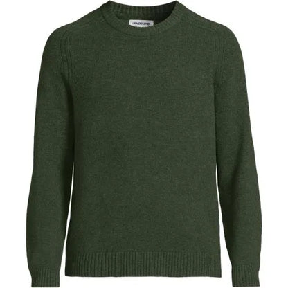 Men's Long Sleeve Lambswool Crewneck Sweater