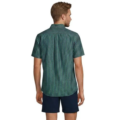 Men's Short Sleeve Seersucker Shirt
