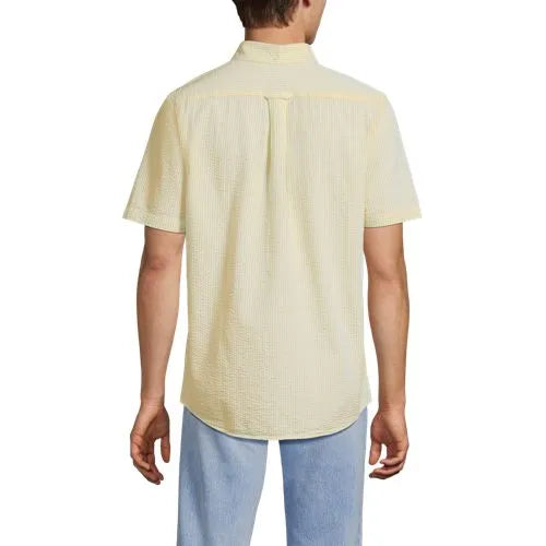Men's Short Sleeve Seersucker Shirt