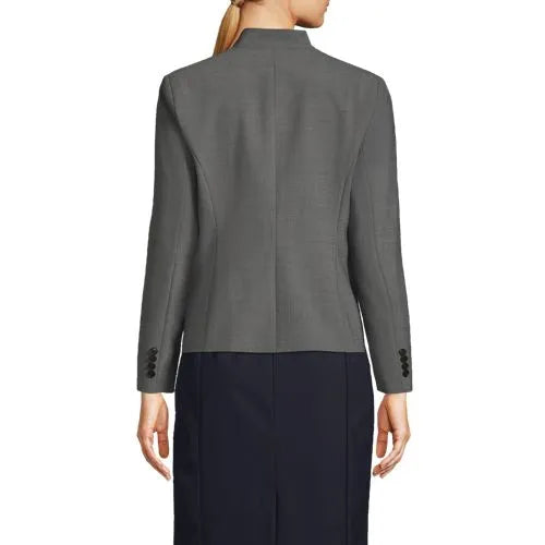 Women's Washable Wool Collarless Blazer