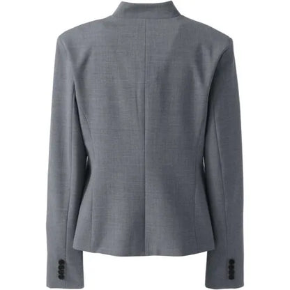 Women's Washable Wool Collarless Blazer