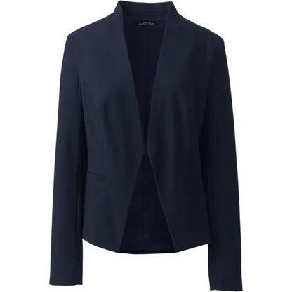Women's Washable Wool Collarless Blazer