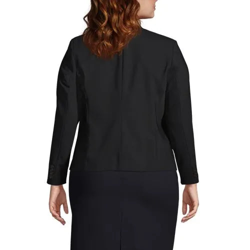 Women's Washable Wool Collarless Blazer