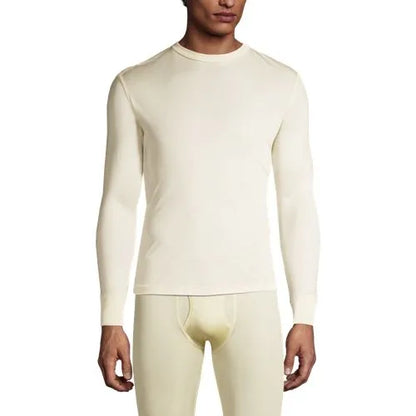 Men's Silk Long Underwear Crew Neck