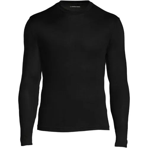 Men's Silk Long Underwear Crew Neck
