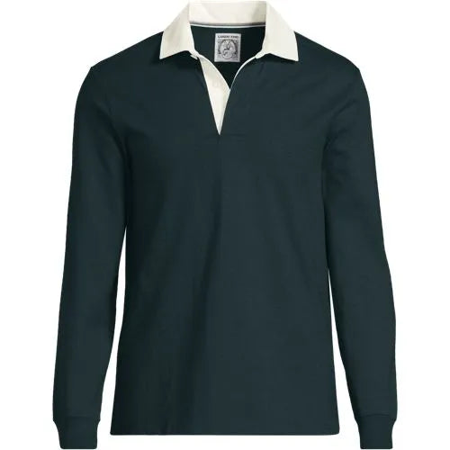 Men's Long Sleeve Stripe Rugby Shirt