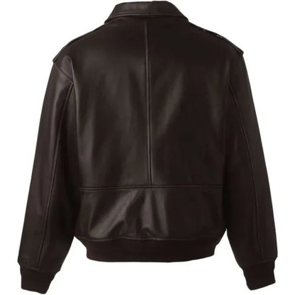 Willis and Geiger Leather Bomber Jacket