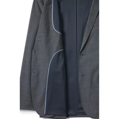 Men's Washable Wool 2 Button Tailored Fit Suit Jacket
