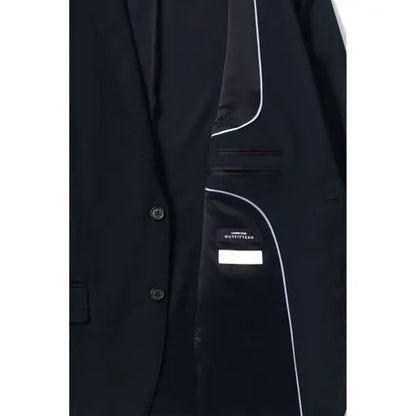 Men's Washable Wool 2 Button Tailored Fit Suit Jacket