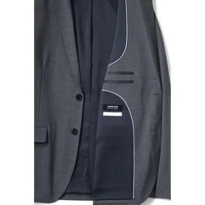 Men's Washable Wool 2 Button Tailored Fit Suit Jacket