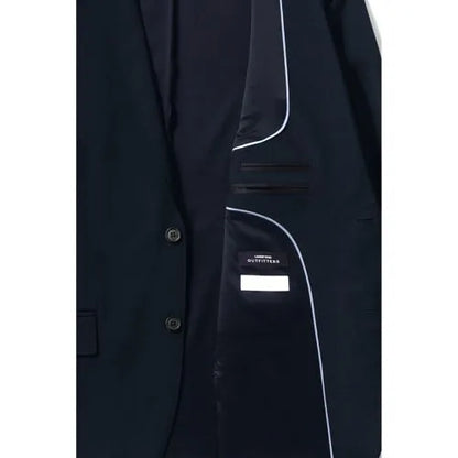 Men's Washable Wool 2 Button Tailored Fit Suit Jacket