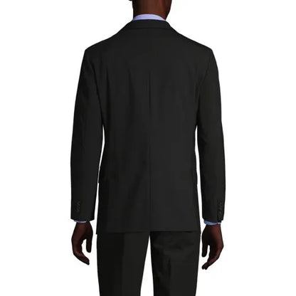 Men's Washable Wool 2 Button Tailored Fit Suit Jacket