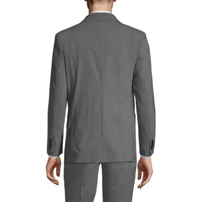 Men's Washable Wool 2 Button Tailored Fit Suit Jacket