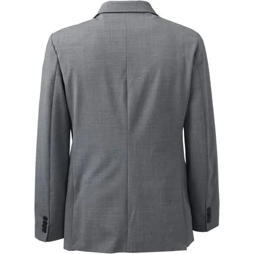 Men's Washable Wool 2 Button Tailored Fit Suit Jacket