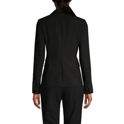 School Uniform Women's Washable Wool Two Button Traditional Blazer