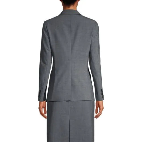 School Uniform Women's Washable Wool Two Button Traditional Blazer