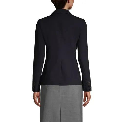School Uniform Women's Washable Wool Two Button Traditional Blazer