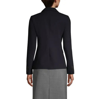 School Uniform Women's Washable Wool Two Button Traditional Blazer