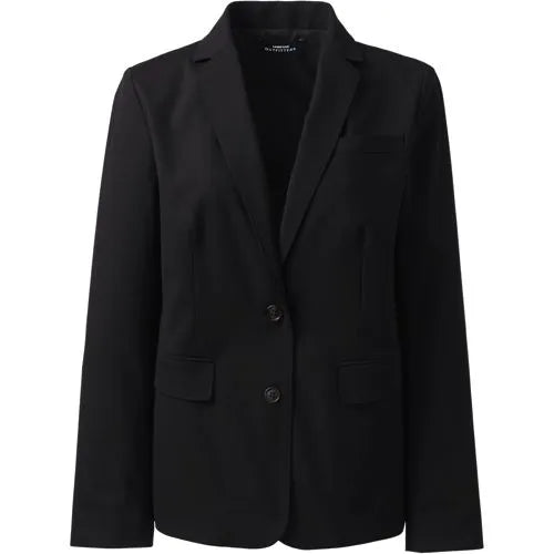 School Uniform Women's Washable Wool Two Button Traditional Blazer