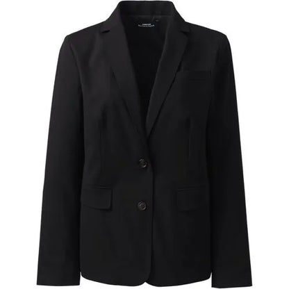 School Uniform Women's Washable Wool Two Button Traditional Blazer