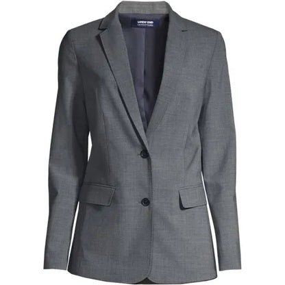 School Uniform Women's Washable Wool Two Button Traditional Blazer