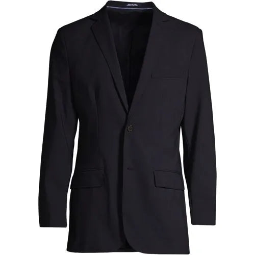 Men's Washable Wool 2 Button Traditional Fit Suit Jacket