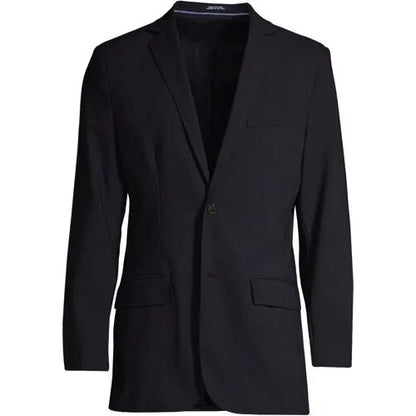 Men's Washable Wool 2 Button Traditional Fit Suit Jacket