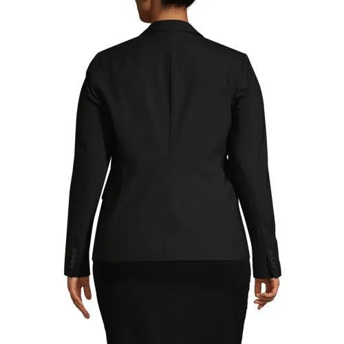 School Uniform Women's Washable Wool Two Button Traditional Blazer