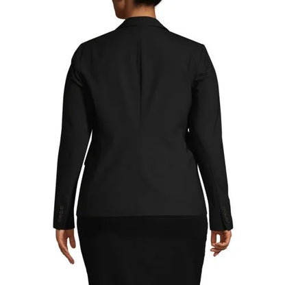 School Uniform Women's Washable Wool Two Button Traditional Blazer
