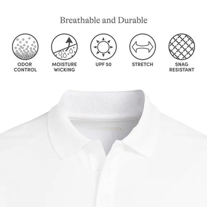 Men's Short Sleeve Rapid Dry Active Polo Shirt