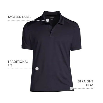 Men's Short Sleeve Rapid Dry Active Polo Shirt