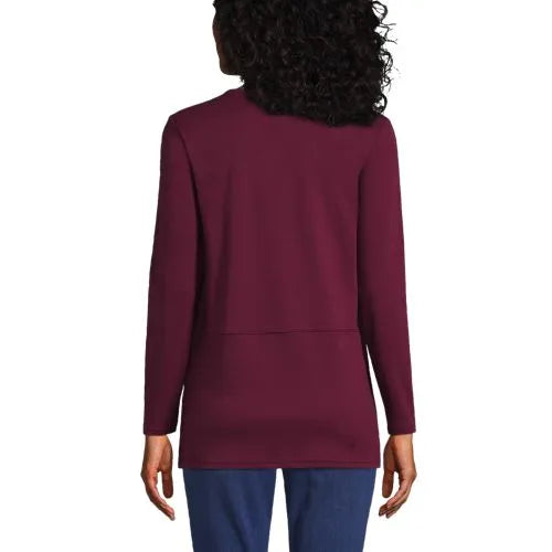Women's Cotton Polyester Long Sleeve Tunic with Pockets